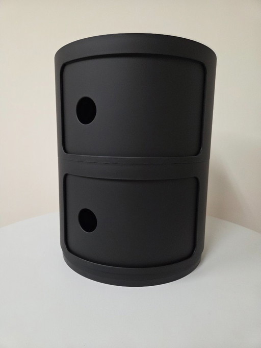 Kartell Componibili 2-compartment side table by Anna Castelli Perrieri