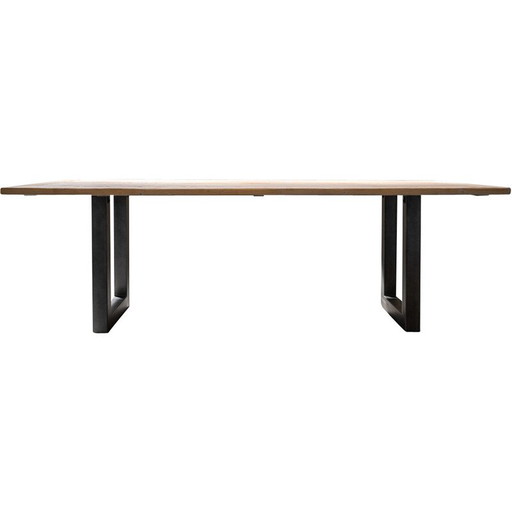 Vintage geborsteld sparrenhouten tafel van Maxvintage sas