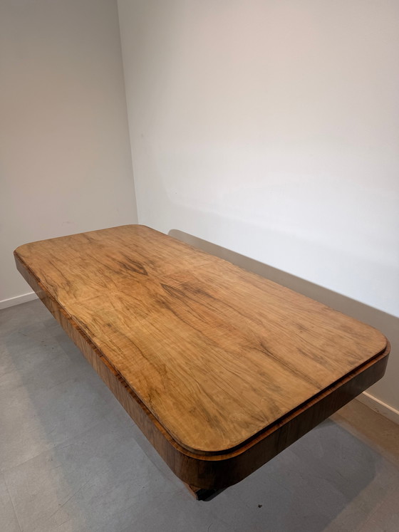 Image 1 of Art Deco Table With Glass Top