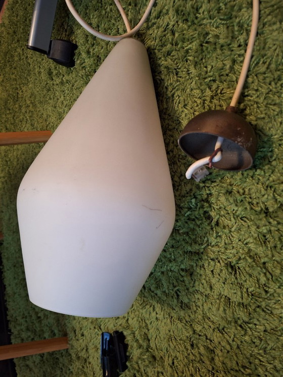 Image 1 of Lampada a sospensione opalina Art Déco