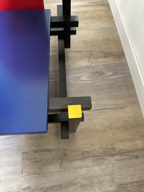 Image 1 of Rietveld Red and Blue stoel cassina Italy