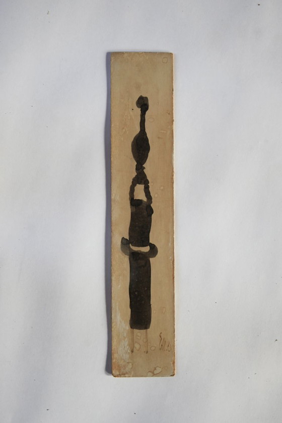 Image 1 of Escultura abstracta de hierro soldado del artista austriaco Edwin Neyer, firmada E.N. y fechada en 1973.