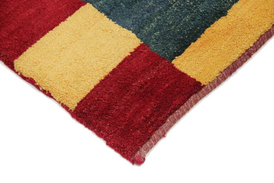 Image 1 of Original Perserteppich Gabbeh Ghashghai Orientteppich 208 cm x 148 cm Alt Natur