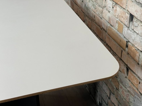 Design Eettafel – Wit HPL Multiplex – Plastic, Wood (photo 6 of 7)