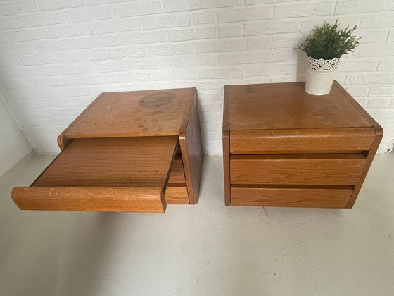 Image 1 of Comodini vintage Moser – anni '50/'60 – legno massello – set da 2