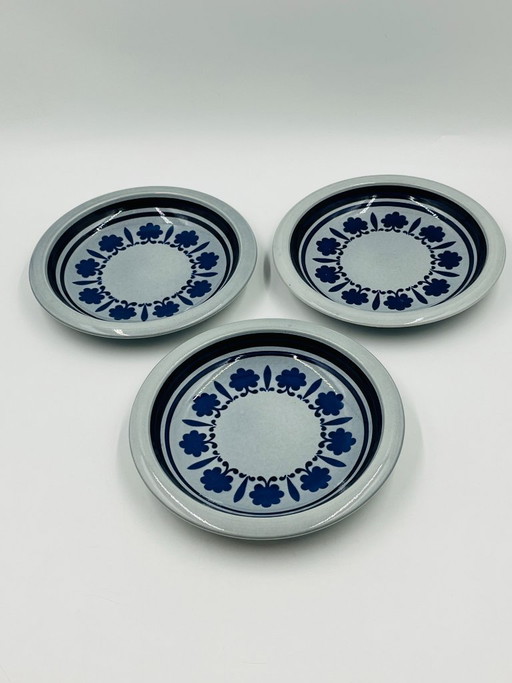 Juego de 3 platos antiguos Boch Baltic