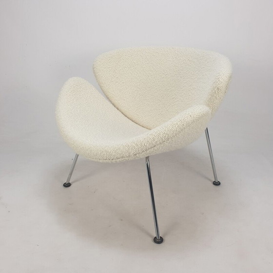 Image 1 of Vintage fauteuil en voetenbank van Pierre Paulin voor Artifort, jaren 1980