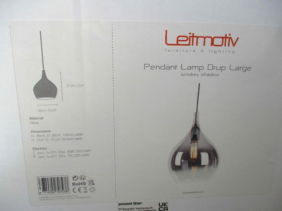 Image 1 of Neu – Leitmotiv Drup Große Pendelleuchte – Smokey Shadow