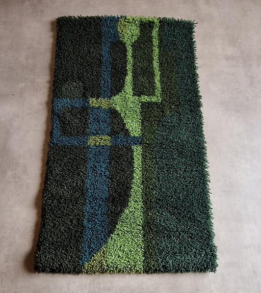 70s wool wall hanging vintage wall hanging art space age wall art