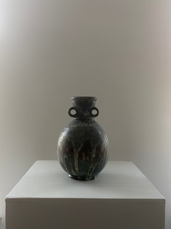 Unieke vintage keramische vaas met handvatten – Vazen, Ceramic (photo 2 of 5)