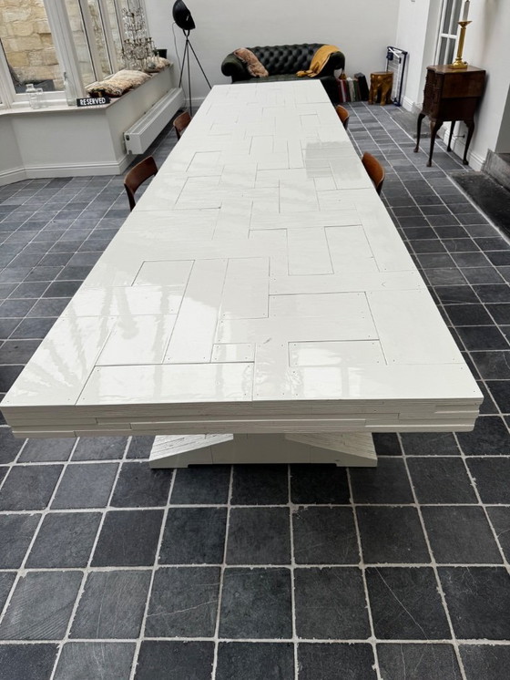 Image 1 of Geweldig grote witte sloophout Piet Hein Eek tafel