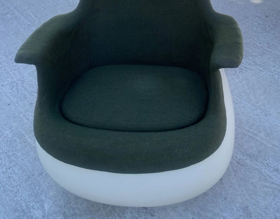 MARC HELD Mecedora, Respaldo Alto, Knoll, Verde, Design (foto 3 de 16)