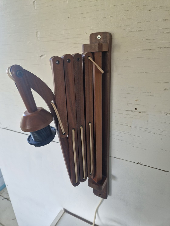 Image 1 of Lampe à ciseaux hollandaise en teck