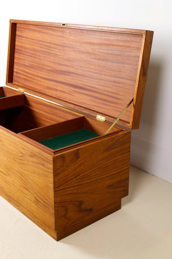 Image 1 of Baúl cofre para mantas de teca de mediados de siglo de Riis Antonsen, Aabenraa Dinamarca, años 60