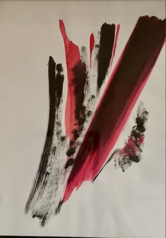 Abstraction 1983 - set of 2 - Bernard Schmitt (1950) – Paintings & Drawings, Paper, Glass (photo 7 of 10)