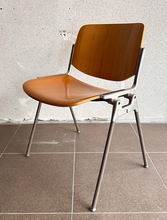 Image 1 of 4x DSC 106 Stoel van Giancarlo Piretti voor Castelli, ca 1960