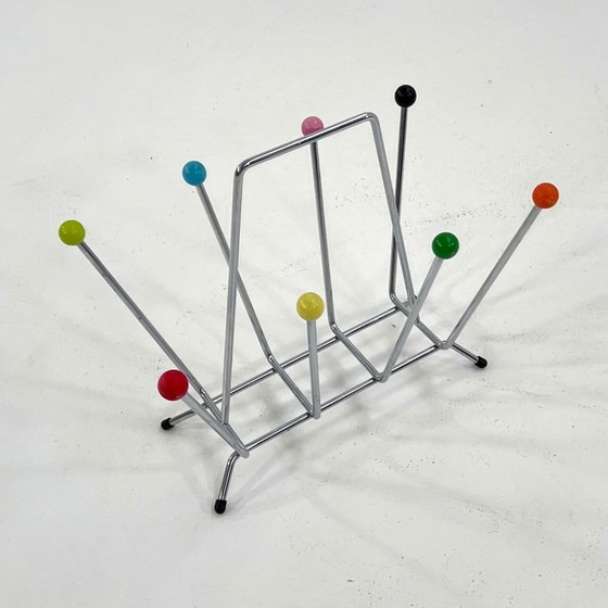 Image 1 of Mehrfarbiger Sputnik-Zeitschriftenhalter, 1970er Jahre