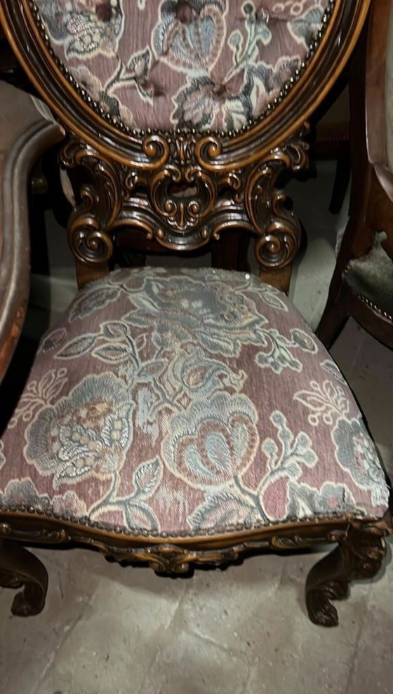 Image 1 of 4 barok eetkamer stoelen 