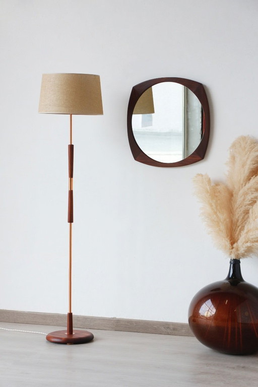 Vintage Teak Floor Lamp from the 1960s - Renovated & Chic Design