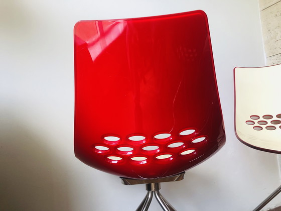 Image 1 of Vier Calligaris Italiaanse Vintage stoelen