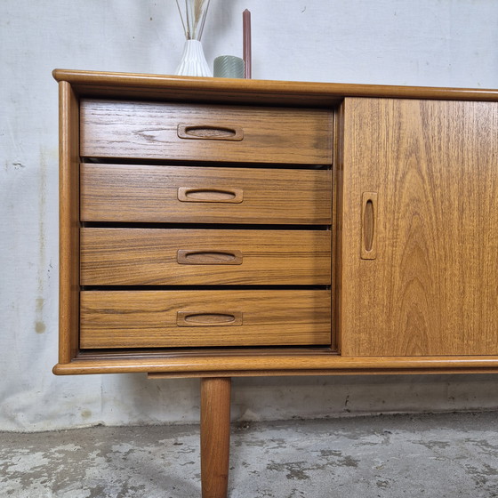Image 1 of Vintage 1960s teak scandinavian sideboard tv furniture