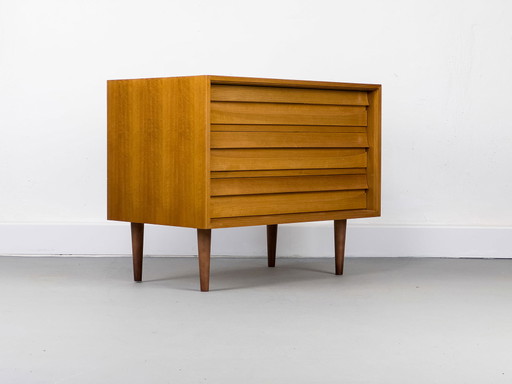 Meuble de rangement en noyer vintage, années 1960