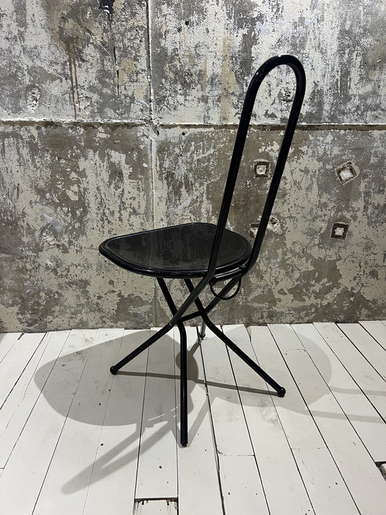 Image 1 of 4 x Nils Gammelgaard vintage Ikea eetkamerstoelen, opvouwbaar