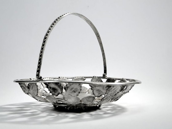 Cesta de frutas de Fraget, Polonia, principios del siglo XX. – Accesorios de mesa, Metal, Silver (photo 4 of 11)