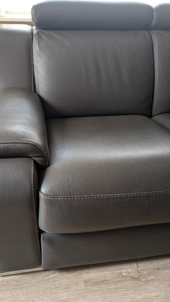 Image 1 of Italienische LAS Celio Ledercouch – elektrisch verstellbar, Top-Zustand