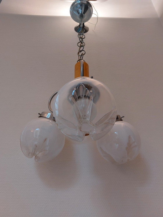 Image 1 of Lampe suspendue murano vintage
