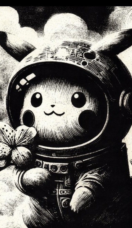 Image 1 of Artwork Pikachu (Pokemon) Stellar Spring