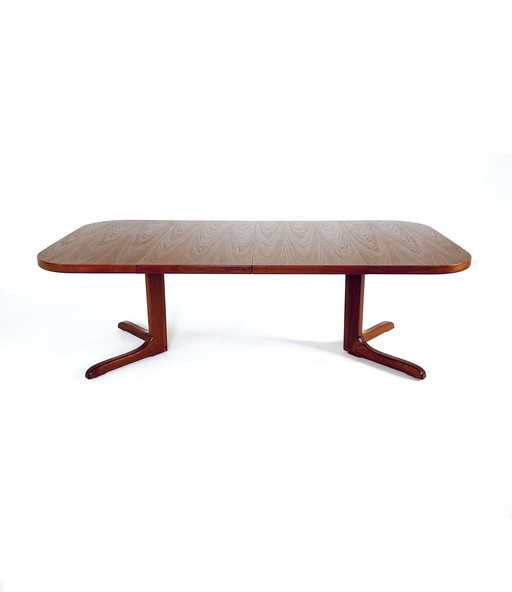 Table de salle à manger danoise extensible vintage '60s