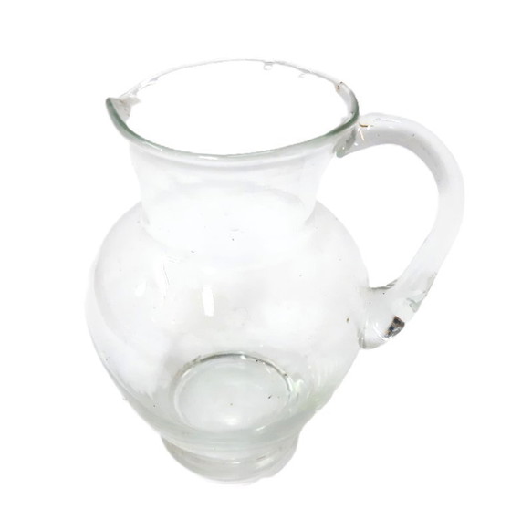 Image 1 of pichet vintage en verre transparent
