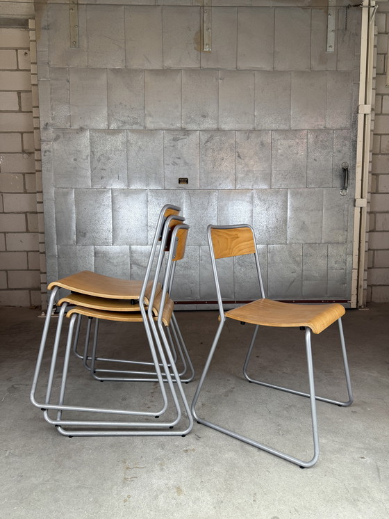 Image 1 of 4x Vintage IKEA School Chairs (Several Present)