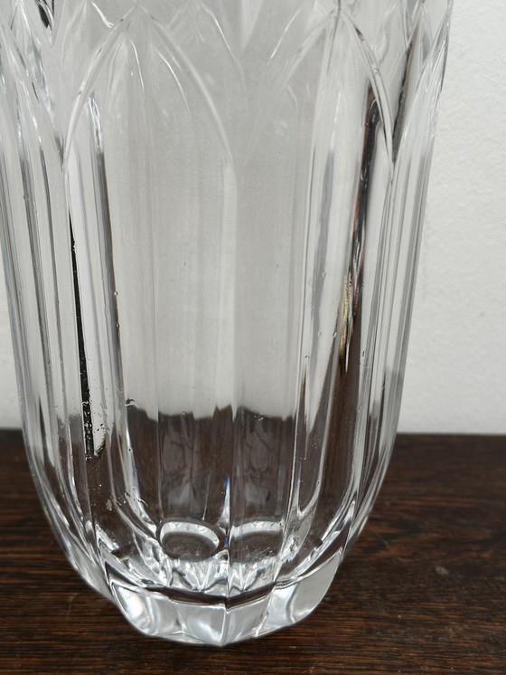 Image 1 of Vintage geslepen kristallen vaas - Bohemen kristal - H 30 cm