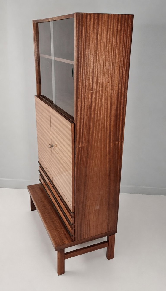 Vintage Bookcase in Beech, 1970s – High Boards, Wood (photo 4 of 9)