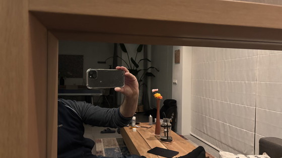 Image 1 of Specchio rovere chiaro, 128 x 128 cm