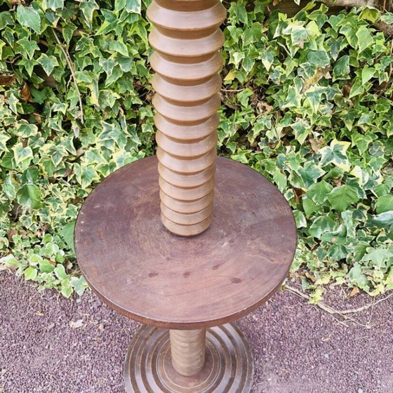 Lampada da terra vintage in legno tornito – Lampade da terra (photo 5 of 11)