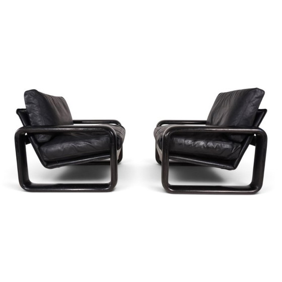 Set van 2 Rosenthal Hombre leren fauteuils van Burkhard Vogtherr, 1970 – Leather, Vintage (photo 2 of 20)