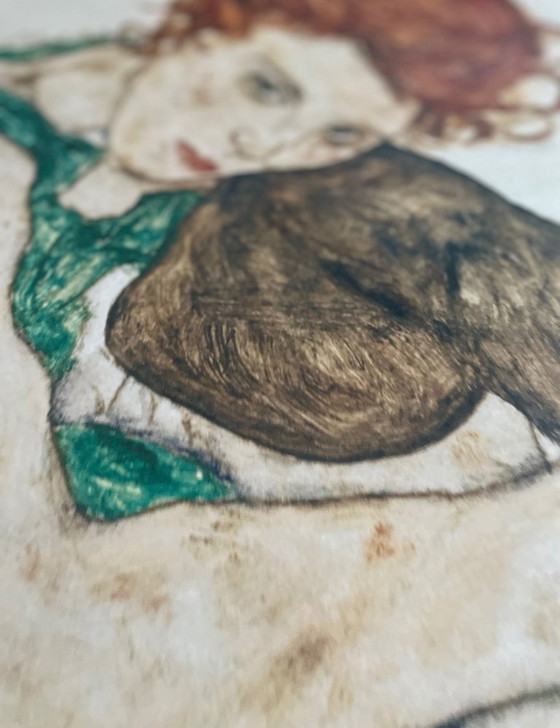 Image 1 of Egon Schiele  (1890-1918), Siddende Kvinde ( Kunstnerens Kone), 1971, Nationalgalleriet, Prag, Vienna 1900- Art And Desig Egon .