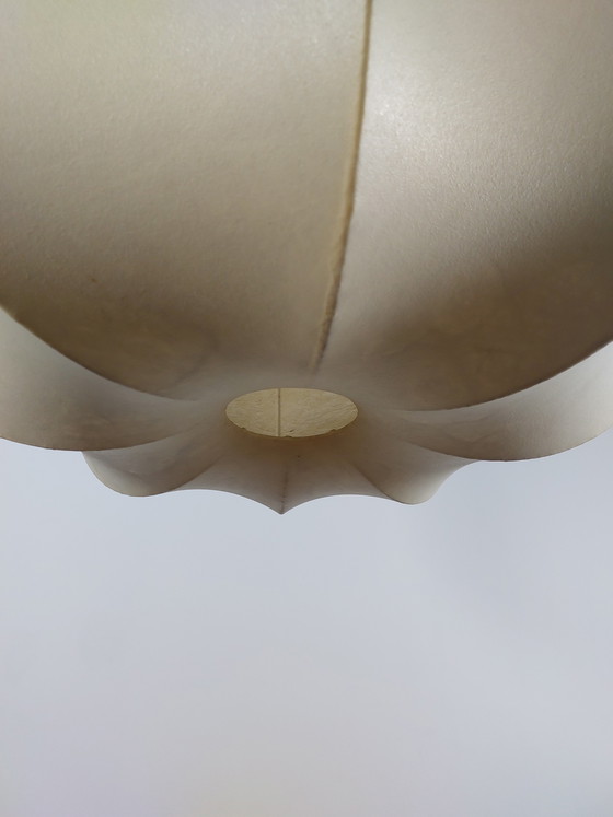 Image 1 of Very large vintage Cocoon pendant lamp by Friedel Wauer for Goldkant