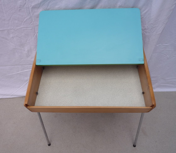 Image 1 of Vintage klein schoolbankje