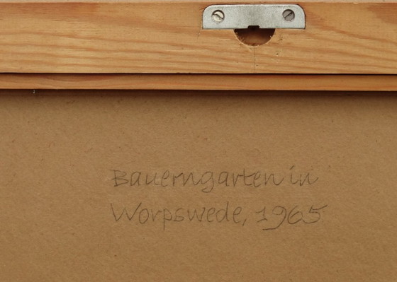Image 1 of Boerentuin, Bauernblumen, Worpswede 1965, expressives Stilleben