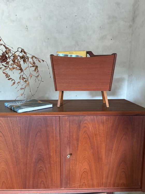 Portariviste vintage scandinavo in teak. – Scandinavian (photo 8 of 9)