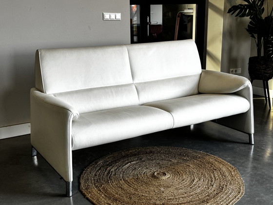 Image 1 of Leolux Felizia Design Sofa – White Leather – 185cm