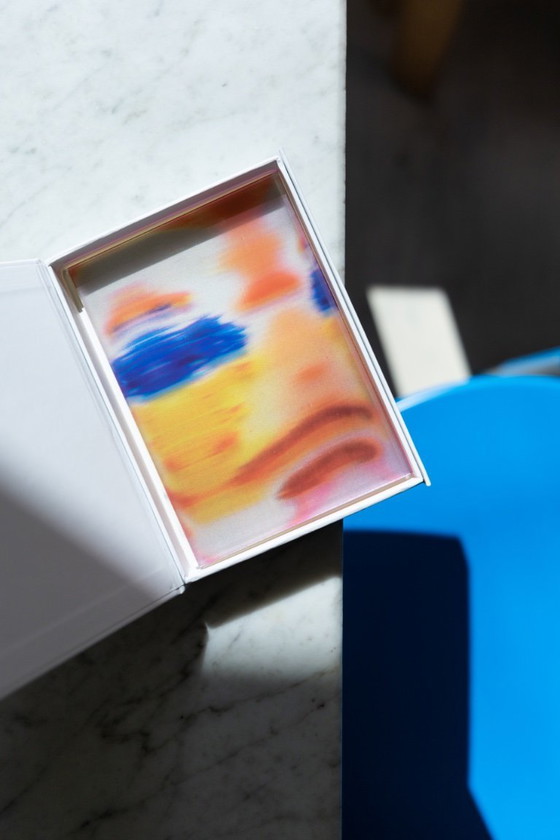 Image 1 of Mini opera d'arte serigrafica multicolore CMYK A6 di Lilxlylilxly