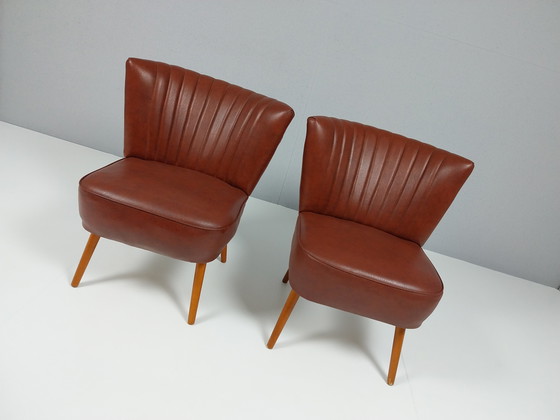 Image 1 of 2 chaises de cocktail vintage, années 1960