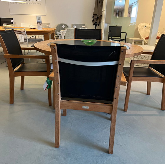 Image 1 of Manutti Siena Gartentisch mit Gartenstuhl (4er-Set)