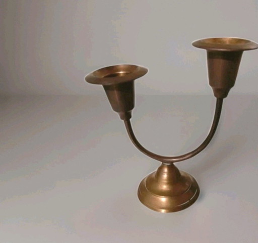 Messingkandelaber aus den 1950er Jahren