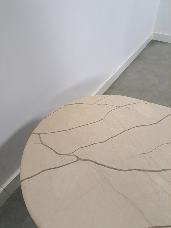 Image 1 of Marble teardrop-shaped table